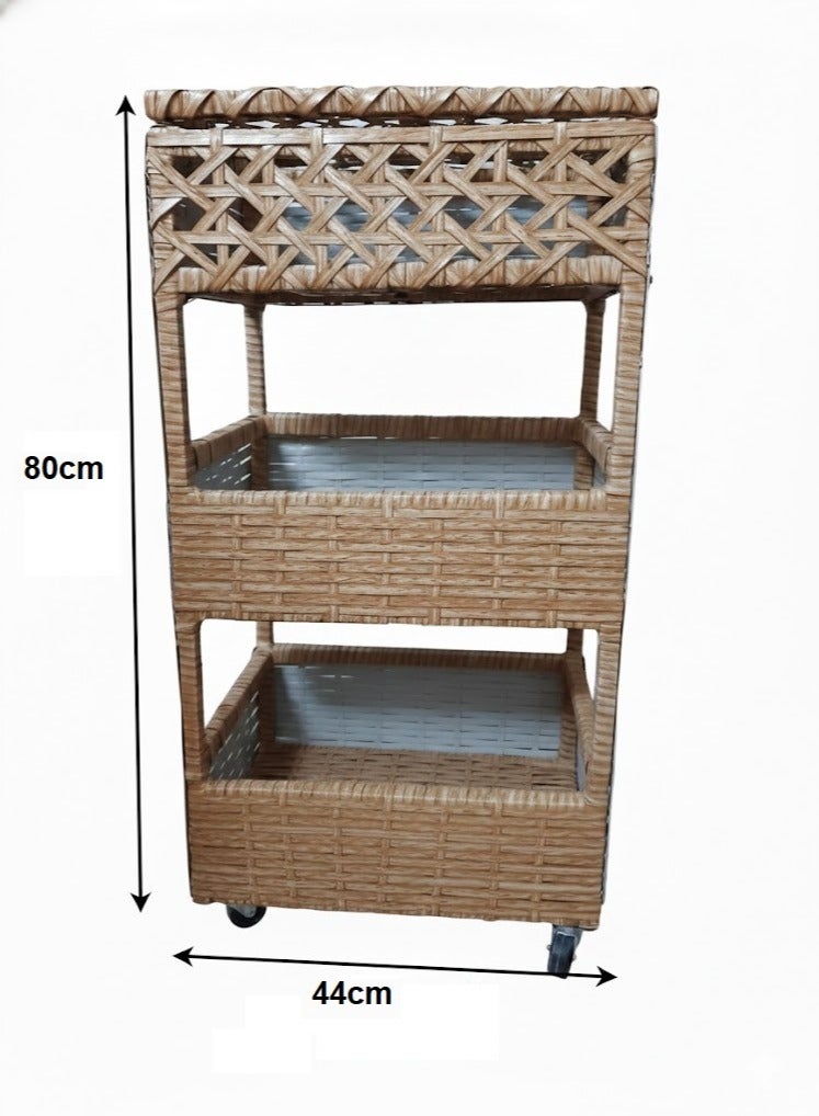 منظم وخزانة بثلاثة أدراج للمطبخ - Image 2